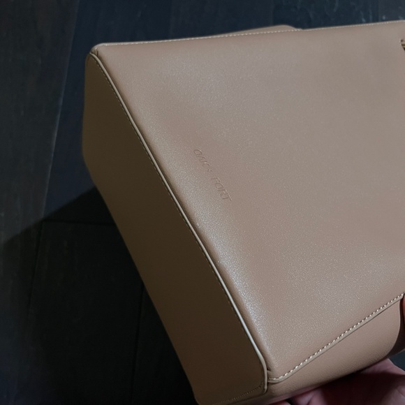 Oak and Fort tan brown bucket leather tote bag shoulder bag - Picture 9 of 11